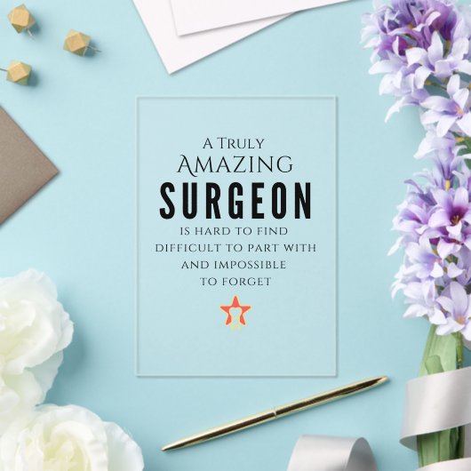 Elegante chirurg waardering acryl uitnodiging (Insitu (Huwelijk))