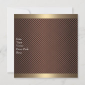 Elegante Chocolade 40e Verjaardagsfeestje Kaart (Achterkant)