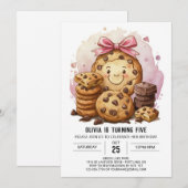 Elegante Chocolade Chique Cookies Verjaardag Kaart (Voorkant / Achterkant)