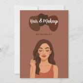 Elegante chocolade moedige vaardigheid, tedere sch feestdagenkaart (Voorkant)