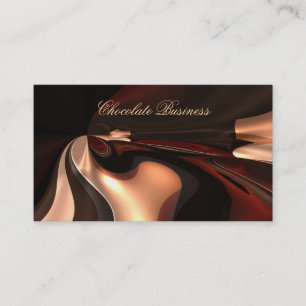 Elegante Chocolade Spiraal Crème Bruin Profiel Visitekaartje