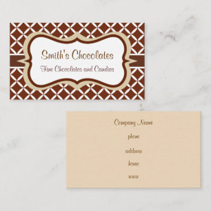Elegante Chocolade Visitekaartje