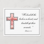 Elegante christelijke condoleance  briefkaart (Voorkant)