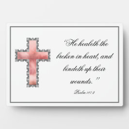 Elegante christelijke condoleance-herdenkingsplaqu fotoplaat