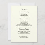 Elegante Christelijke Cross Trouwringen Katholiek Kaart (Achterkant)