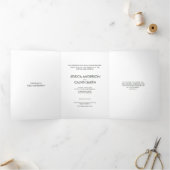 Elegante Christelijke foto bruiloft uitnodiging gr (Binnen)