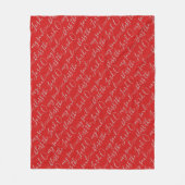 Elegante Christelijke ZEGEN DE HEERE Schrift Fleece Deken (Voorkant)