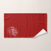 Elegante CHRISTmas Christelijke Kalligrafie Krijt  Bad Handdoek (Handdoek)