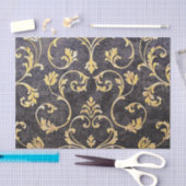  elegante chroomzwart en goudvocht tissuepapier (Craft)