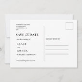 Elegante Church Waterverf Venue Manor Wedding Save The Date (Achterkant)