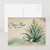 elegante Cinco de Mayo Briefkaart (Voorkant / Achterkant)