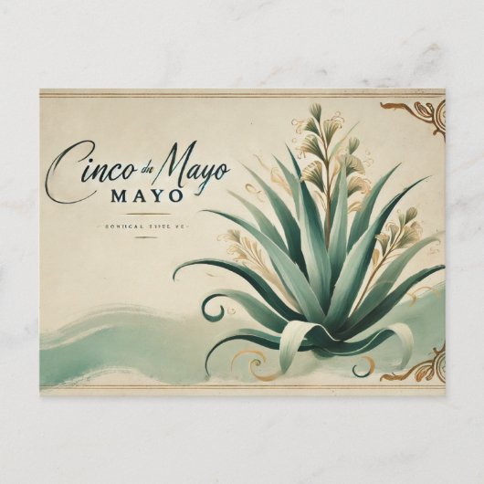 elegante Cinco de Mayo Briefkaart (Voorkant)