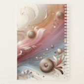 Elegante Circles & Feathers Planner (Achterkant)