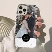 Elegante Cirkel Monogram iPhone Hoesje