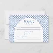 Elegante Cirkel Naadloze Geometrische RSVP Antwoor