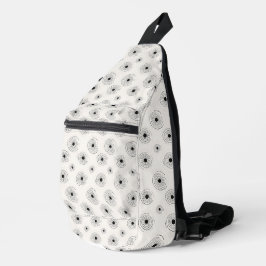 Elegante cirkelpatronen sling bag