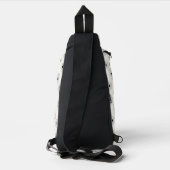 Elegante cirkelpatronen sling bag (Achterkant)