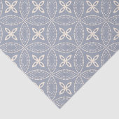 Elegante cirkels voor blauw weefselpapier tissuepapier (Detail)