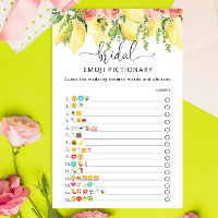 Elegante citroen Botanische Emoji Pictionary Game
