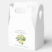 Elegante citroen bruiloftsfeest Main Squeeze Bedankdoosjes (Geopend)