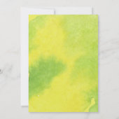 Elegante citroen citrus arrangement bruiloft kaart (Achterkant)