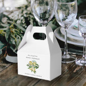 Elegante citroen citrus bruiloftsontvangst bedankdoosjes