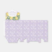 Elegante citroen lavendel baby shower bedankdoosjes (Uitgevouwen)