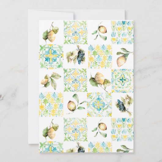 Elegante citroenboomgaard trouw- en verlovingspart (Achterkant)