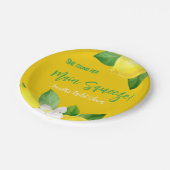 Elegante citroendouche Hoofdtang  Papieren Bordje (Gekanteld)