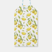 Elegante citroenen afstudeerfeest moderne bedankt cadeaulabel (Achterkant)