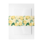 Elegante citroenen en groen uitnodigingen wikkel (Voorkant Voorbeeld)