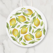 Elegante citroenen groen chic Afstuderen dank u Bedankjes Labels (Achterkant)