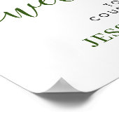 Elegante citroenen groen COUPLE SHOWER Welkom Poster (Hoek)