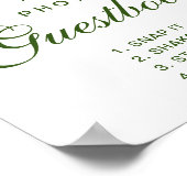 Elegante citroenen teken ons poster met foto-gast (Hoek)