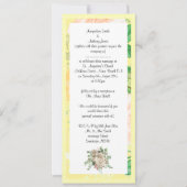 ELEGANTE CITROENGELE TUIN TROUWUITNODIGING KAART (Voorkant)