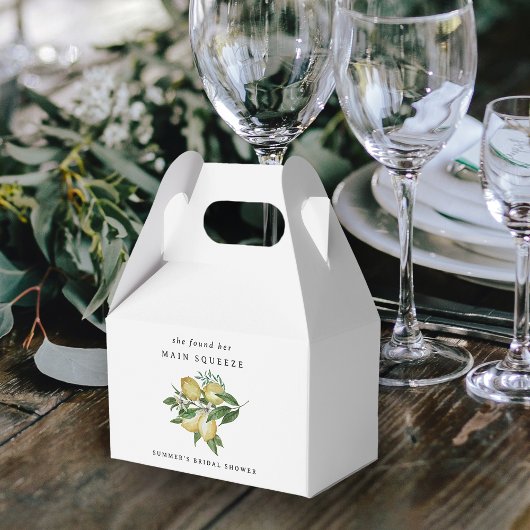 Elegante citroenspons bruiloft bedankdoosjes