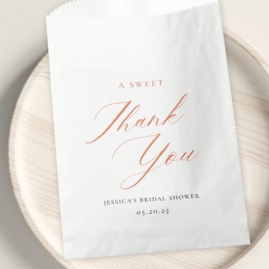 Elegante Citrus Bloemige Bruiloft Traktaties Bedankzakje