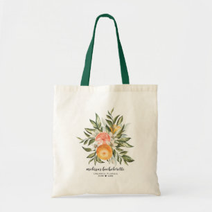 Elegante citrus botanische bruidsmeisje favoriete  tote bag