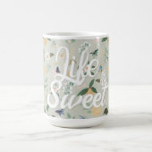 Elegante citrus citroen bloemen vlinders koffiemok (Center)