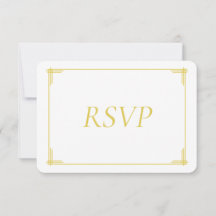Elegante Citrus Gele Groene Trouw-RSVP Eiland