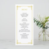Elegante Citrus Gele Trouwmenu van het Eiland Menu (Staand voorkant)