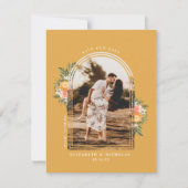 Elegante citrusboomgaard | Boho bewaar de datum (Voorkant)