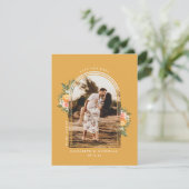 Elegante citrusboomgaard | Boho bewaar de datum (Staand voorkant)