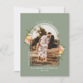 Elegante citrusboomgaard | Boho bewaar de datum (Voorkant)