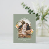 Elegante citrusboomgaard | Boho bewaar de datum (Staand voorkant)