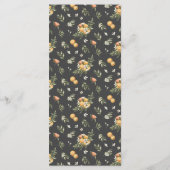 Elegante Citrusboomgaard Boho Botanisch Trouwmenu Menu (Achterkant)