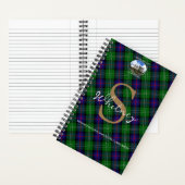 Elegante Clan Sutherland Dunrobin Castle Monogram Notitieboek (Binnen)