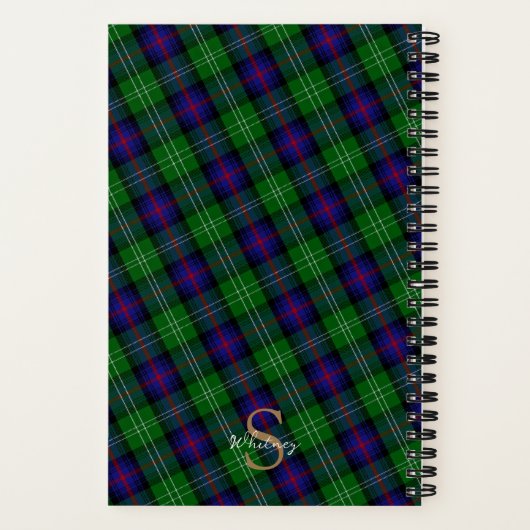 Elegante Clan Sutherland Dunrobin Castle Monogram Notitieboek (Achterkant)