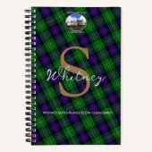 Elegante Clan Sutherland Dunrobin Castle Monogram Notitieboek (Voorkant)