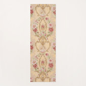 Elegante Classic Bloemen en Gouden Rococo Filigraa Yogamat (Voorkant)